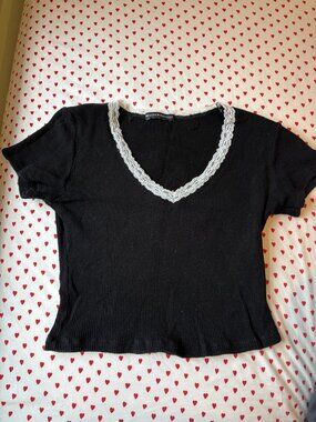 Brandy Melville T-Shirt Black (Size XS/S)